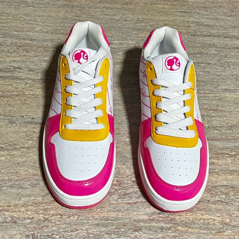 NWOB Barbie by Mattel Pink and White Women's Sneakers